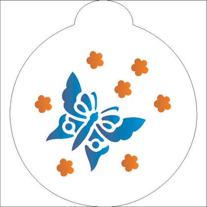 10X10-Redondo---Borboleta-e-Flores---OPA825---Colorido 10X10-Redondo---Borboleta-e-Flores---OPA825---Colorido