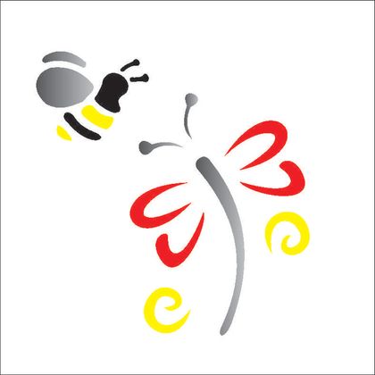 10X10-Simples---Libelula-e-Abelha---OPA362---Colorido 10X10-Simples---Libelula-e-Abelha---OPA362---Colorido