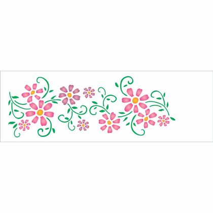 10X30-Simples---Flores-Arabesco---OPA1082---Colorido 10X30-Simples---Flores-Arabesco---OPA1082---Colorido