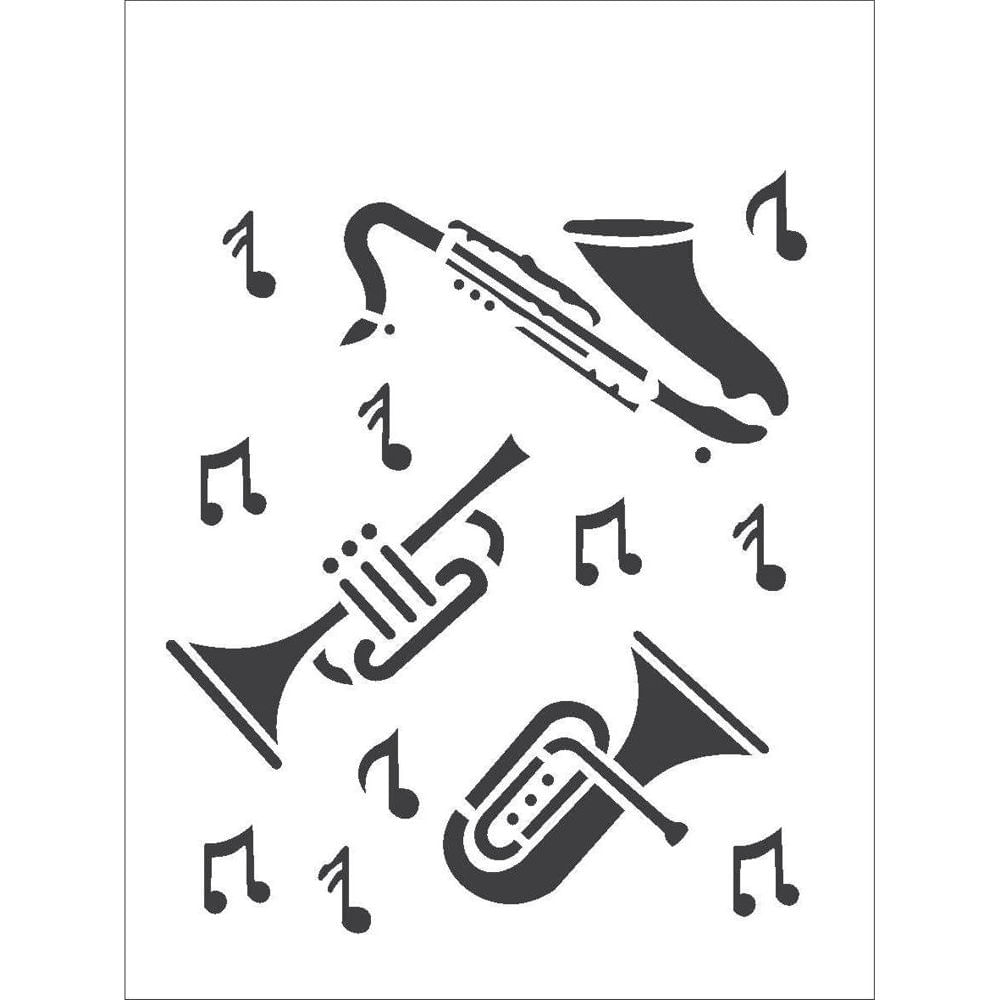 Stencil Para Pintura 15 X 20cm Opa426 Instrumentos Musicais Opa Emporiojanial Stencil Para Pintura 15 X 20cm Opa426 Instrumentos Musicais Opa Emporiojanial