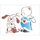 1321-15x20-Simples---Urso-e-Cachorrinho---OPA1321---Colorido 1321-15x20-Simples---Urso-e-Cachorrinho---OPA1321---Colorido