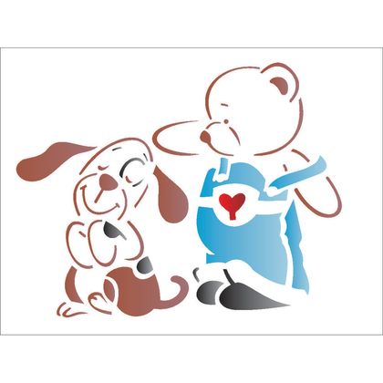 1321-15x20-Simples---Urso-e-Cachorrinho---OPA1321---Colorido
