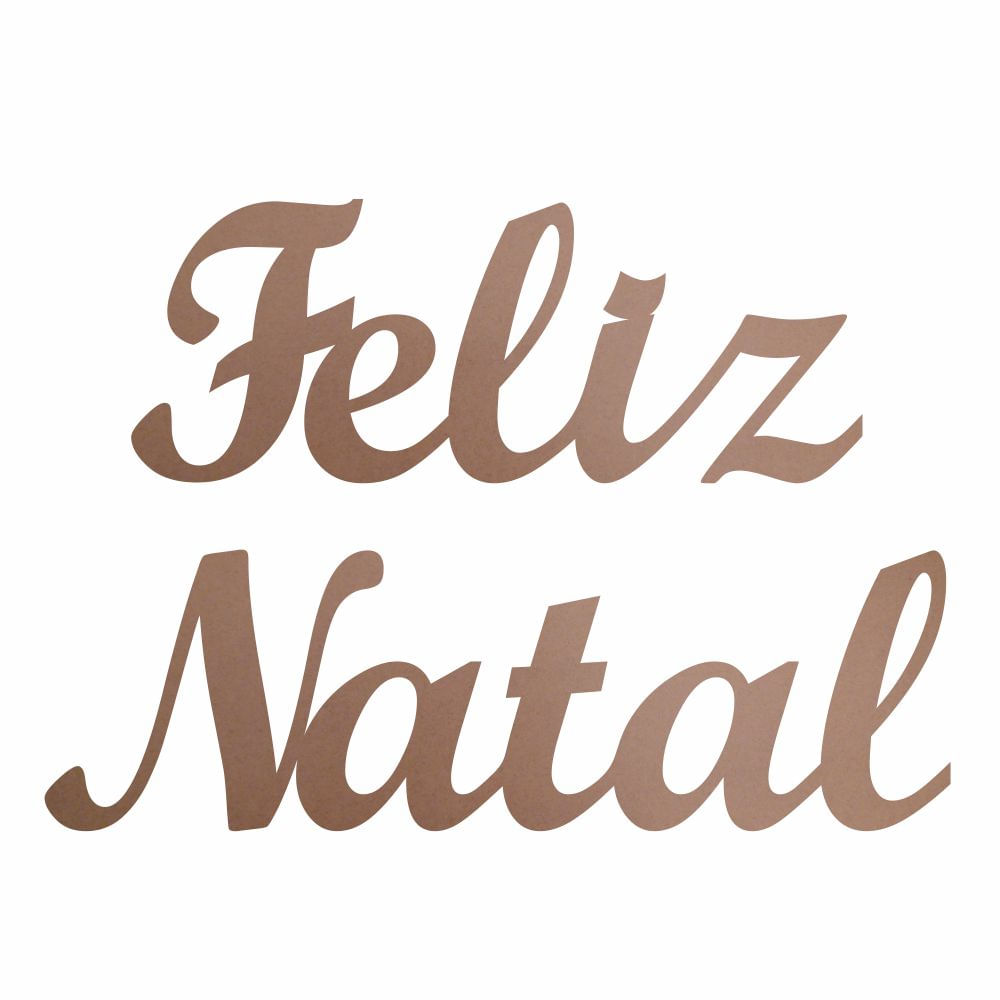 Placa Feliz Natal Mdf