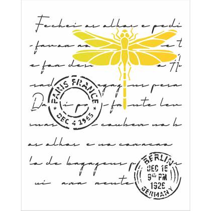 3096---20x25-Simples---Carta-Antiga-Libelula 3096---20x25-Simples---Carta-Antiga-Libelula