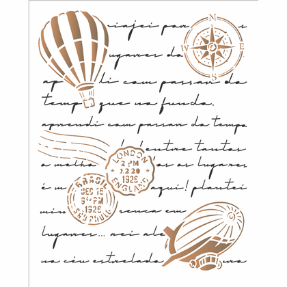 3139---20x25-Simples---Carta-Antiga-Balao 3139---20x25-Simples---Carta-Antiga-Balao