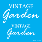 3303---14X14-Simples---Palavras-Vintage-Garden