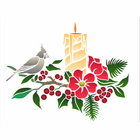 3456---20x25-Simples---Vela-com-Arranjo-e-Passaro 3456---20x25-Simples---Vela-com-Arranjo-e-Passaro